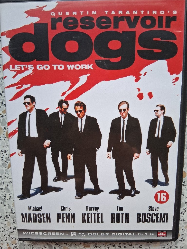 De Thriller film "Reservoir Dogs", let's go to work., Vanaf 16 jaar, Ophalen of Verzenden, Zo goed als nieuw