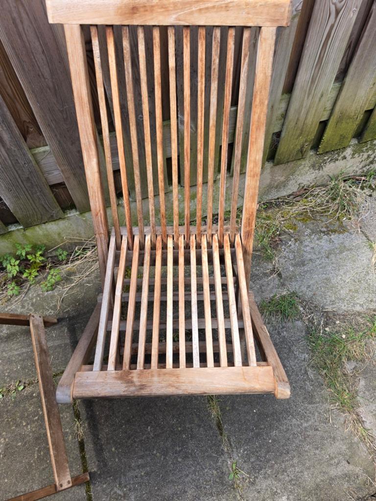 Te koop mooie houten bistro setje, Ophalen, Gebruikt, Vierkant, Hout