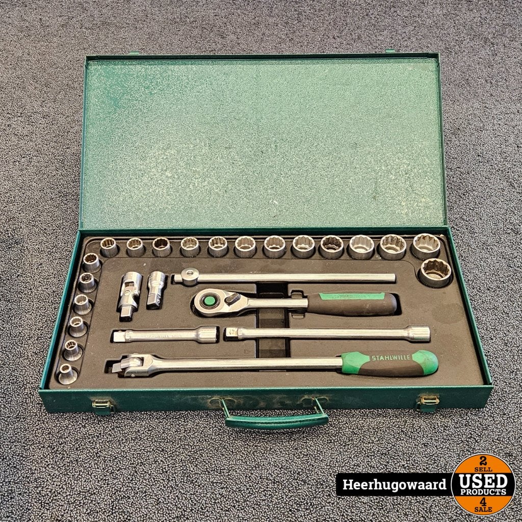 Stahlwille 50/19/7 (96030142) Doppenset 19-delig 1/2" drive, Doe-het-zelf en Verbouw, Gereedschap | Handgereedschap, Stahlwille