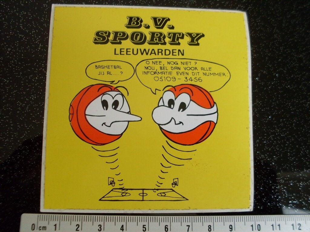 sticker sporty leeuwarden logo, Verzamelen, Verzenden, Zo goed als nieuw, Bedrijf of Vereniging
