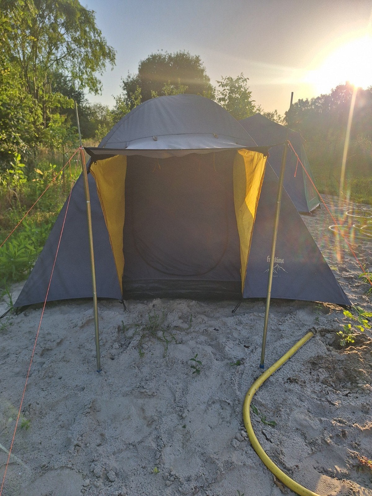 Compacte koepeltent voor 2-3 personen, Ophalen of Verzenden, Gebruikt, Tot en met 3