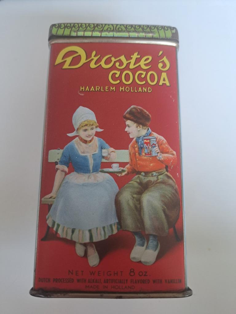 Vintage Droste's Cacao Blik - Haarlem Holland, Ophalen of Verzenden