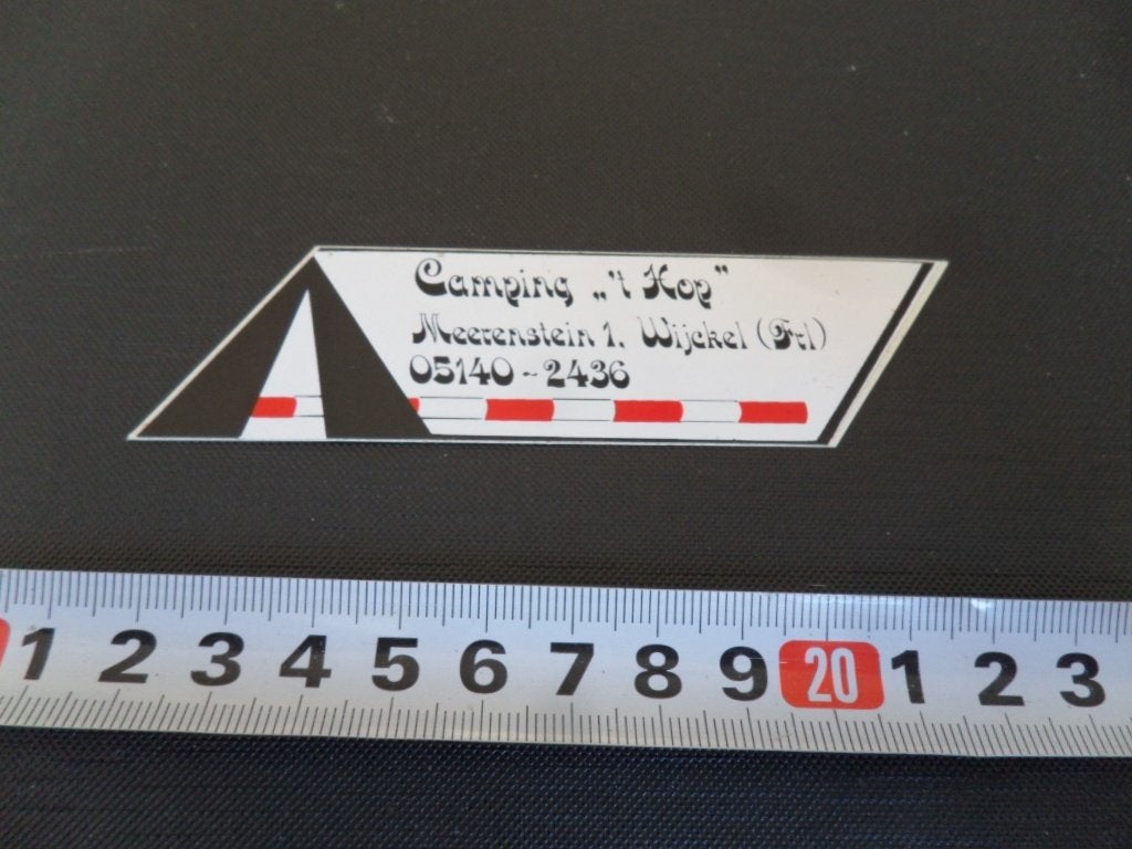 sticker wijckel frl camping 'T HOP meerenstein 1, Verzamelen, Ophalen, Zo goed als nieuw