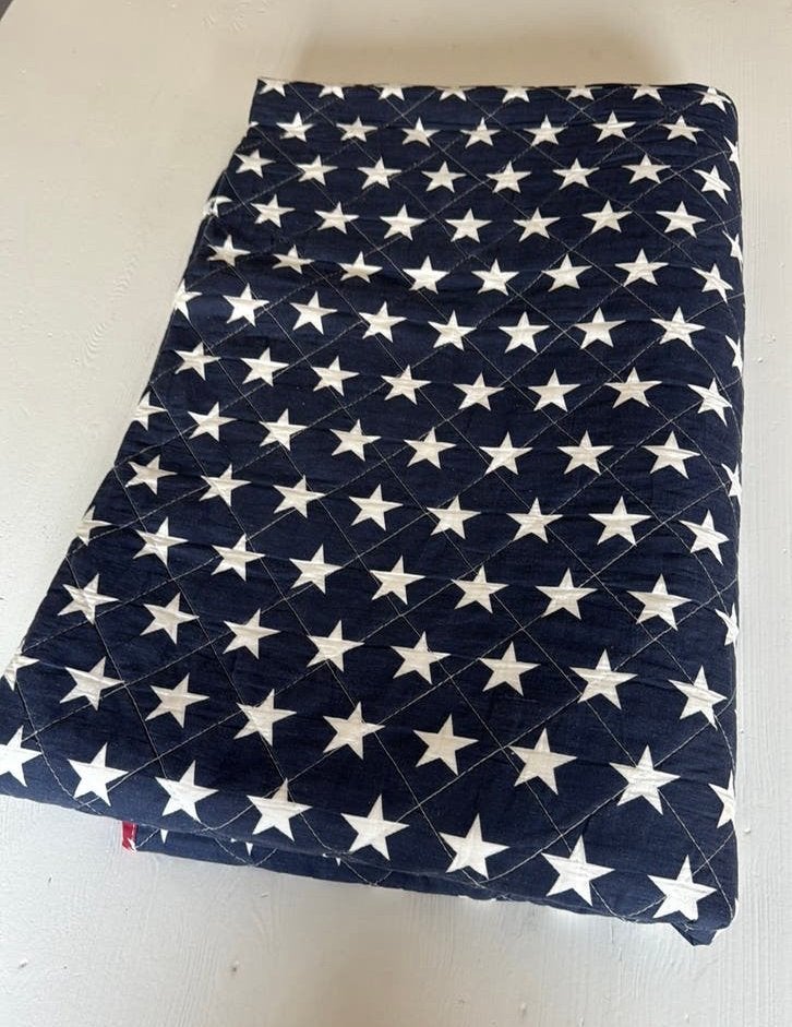 Sprei dubbelzijdig 160x240, Ophalen of Verzenden, Zo goed als nieuw, Eenpersoons, Blauw