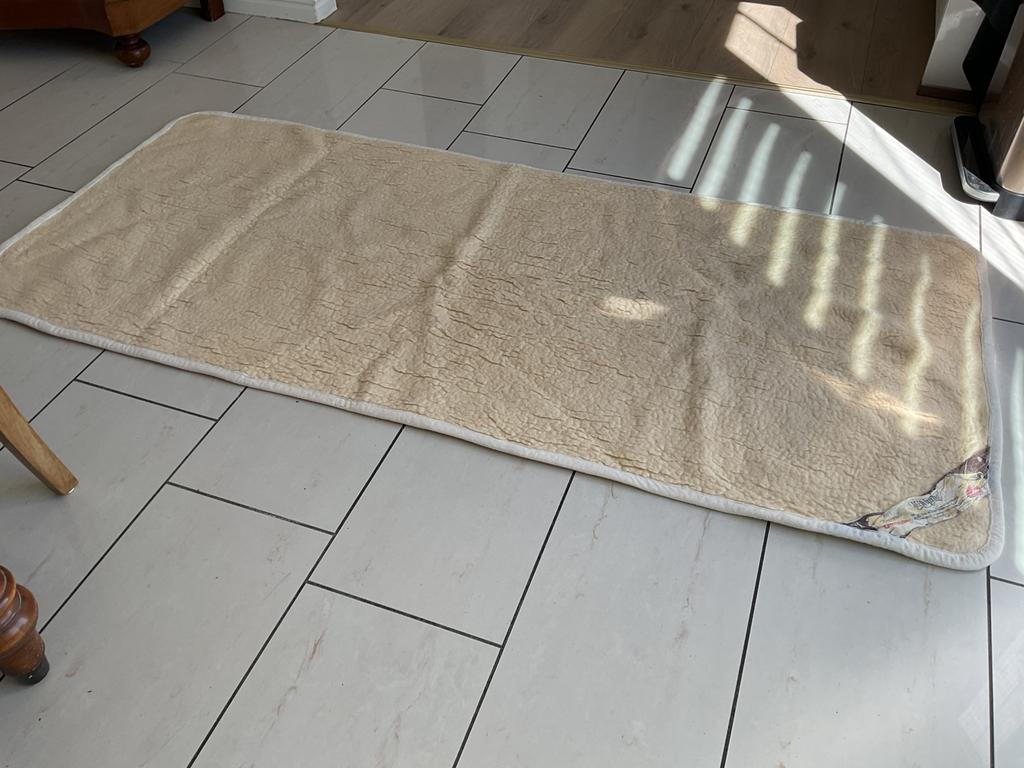 Wollen onderdeken maat 85 bij 190 cm, Ophalen of Verzenden, Zo goed als nieuw, Eenpersoons, Deken of Dekbed