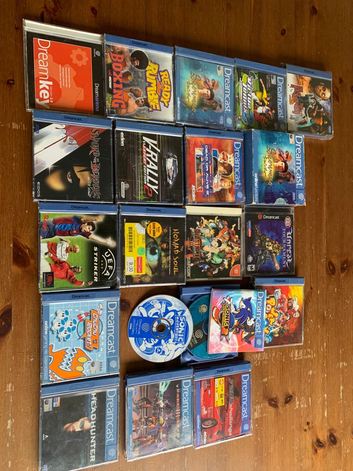 Overcomplete Sega Dreamcast set, Spelcomputers en Games, Spelcomputers | Sega, Zo goed als nieuw, Saturn of Dreamcast, Met 2 controllers