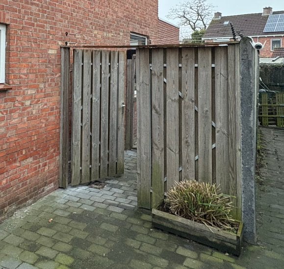 Dubbele schuttingdeur, Ophalen, Minder dan 3 meter, Hout, 1 tot 2 meter
