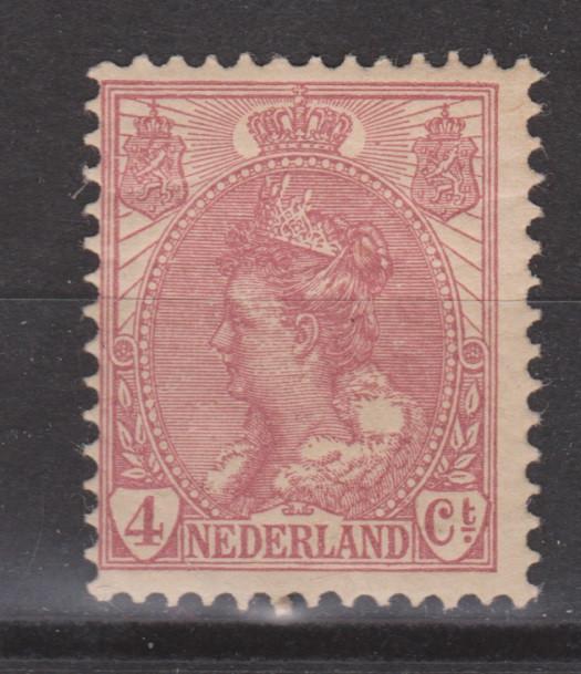 NVPH 58 ongebruikt Wilhelmina 1899 ; OUD NEDERLAND per stuk, Ophalen of Verzenden, T/m 1940, Postfris