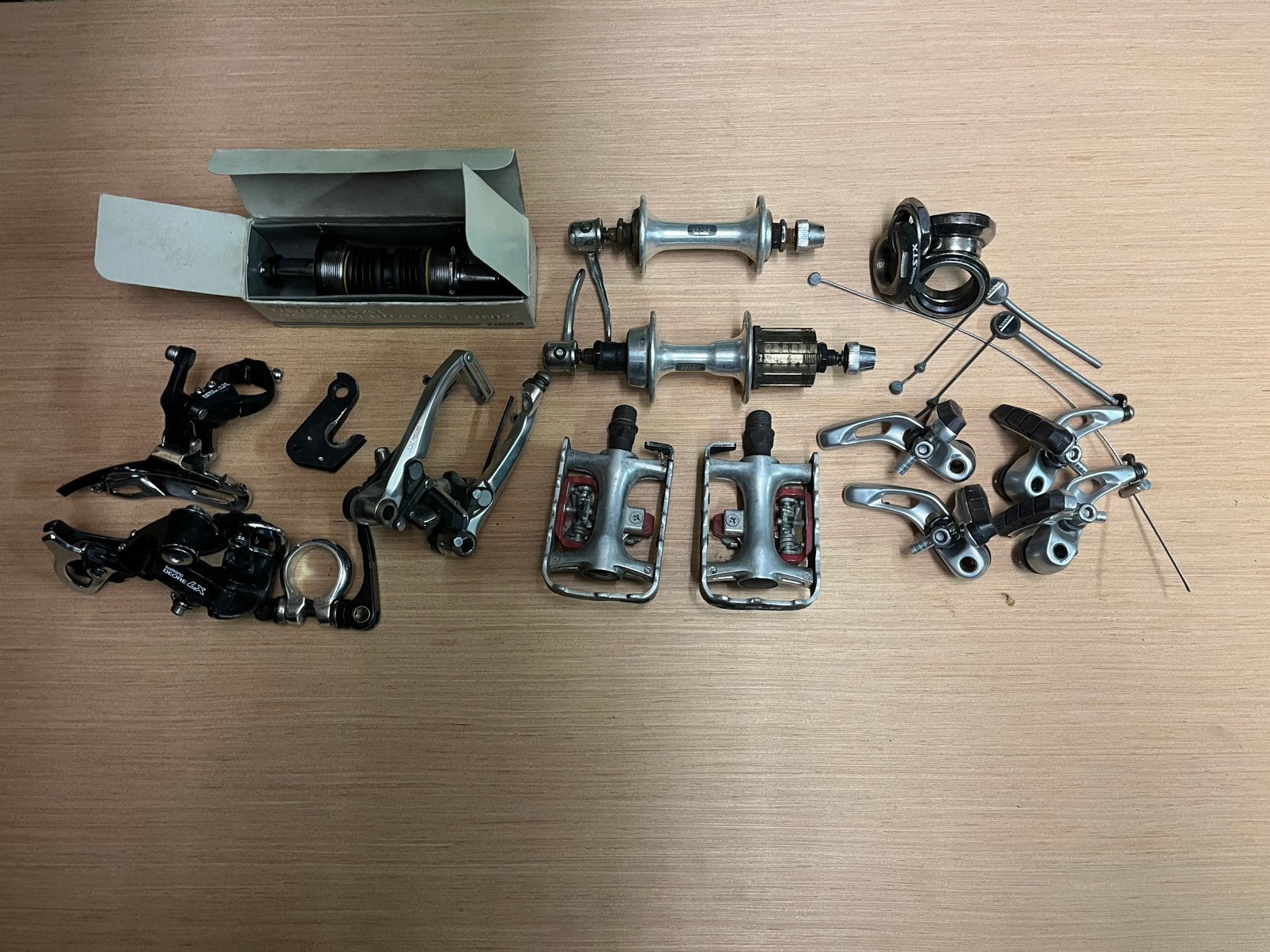Lotje retro atb mtb onderdelen o.a shimano, Verzenden, Gebruikt