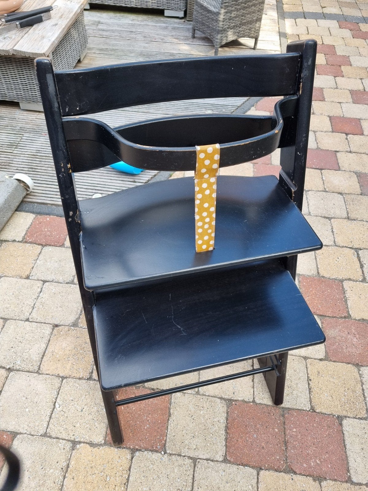 Zwarte trip trap stoel, Ophalen, Gebruikt