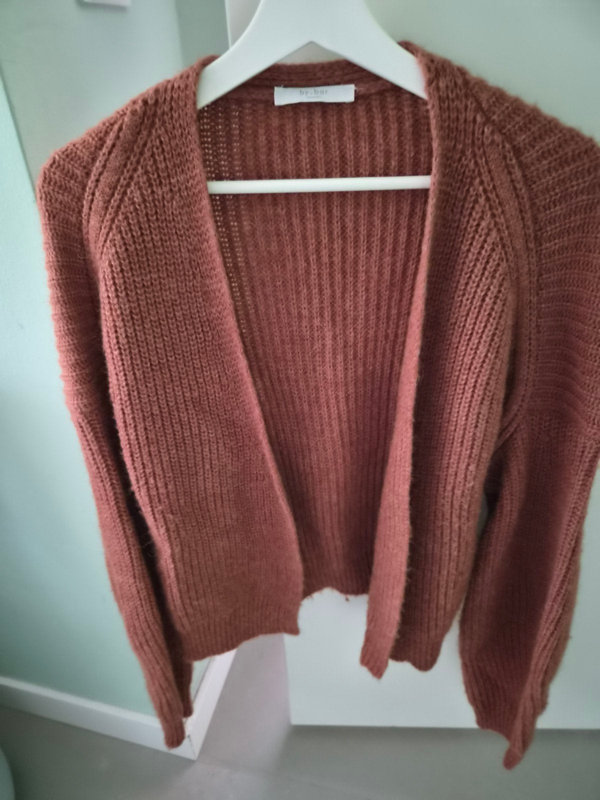 Mooie gebreide cardigan van by-bar, Maat 38/40 (M), Bruin, By-bar, Ophalen of Verzenden