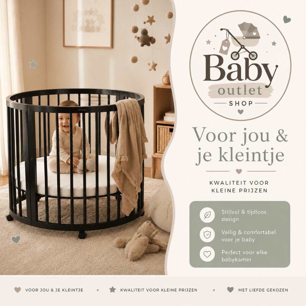 Deryan Willow Box - Ronde Baby Box met Matras - Playpen