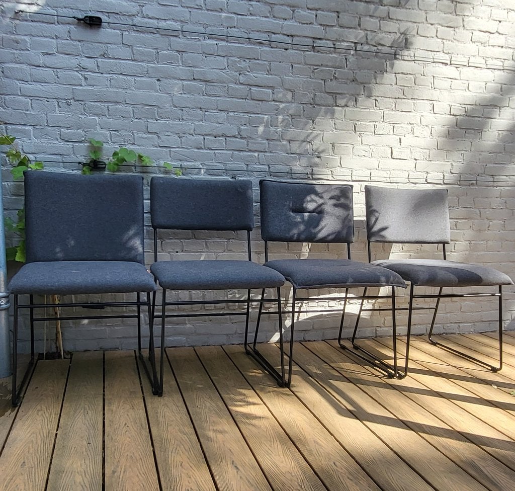 Design eetkamerstoelen van Dotshop – set van 4, Huis en Inrichting, Ophalen, Modern en eigentijds, Gebruikt, Overige materialen