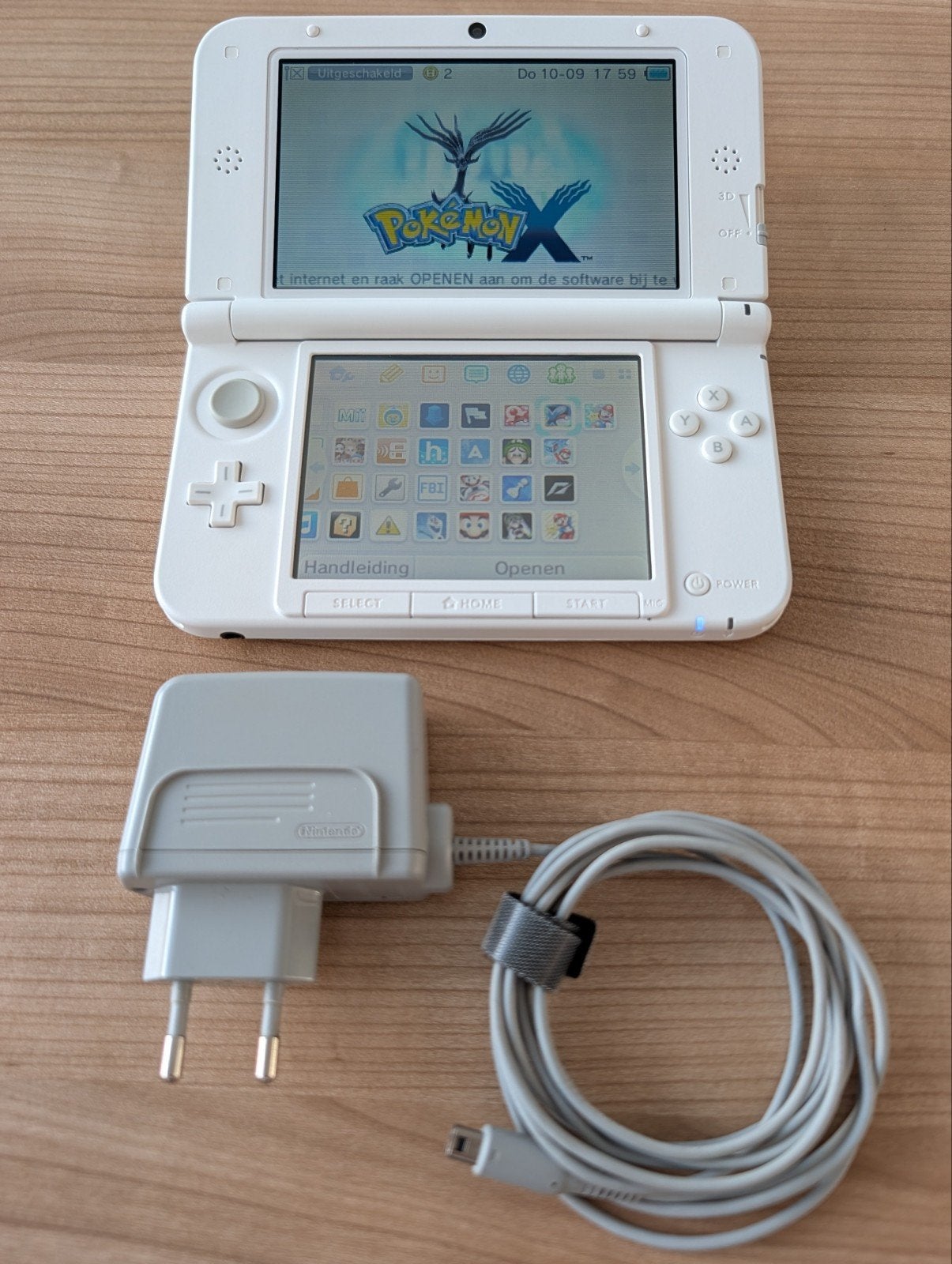 Nintendo 3DS XL * Pearl White *, Spelcomputers en Games, Ophalen, Gebruikt, Wit, 3DS