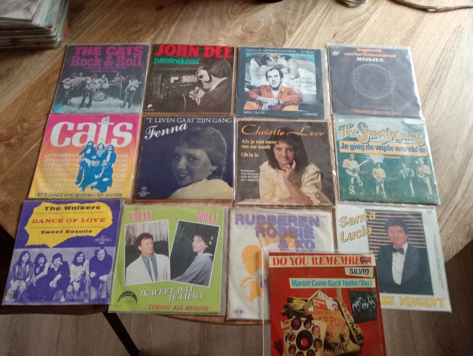 Piraten singles Telstar the cats etc, Ophalen of Verzenden, Gebruikt, Overige formaten, Levenslied of Smartlap