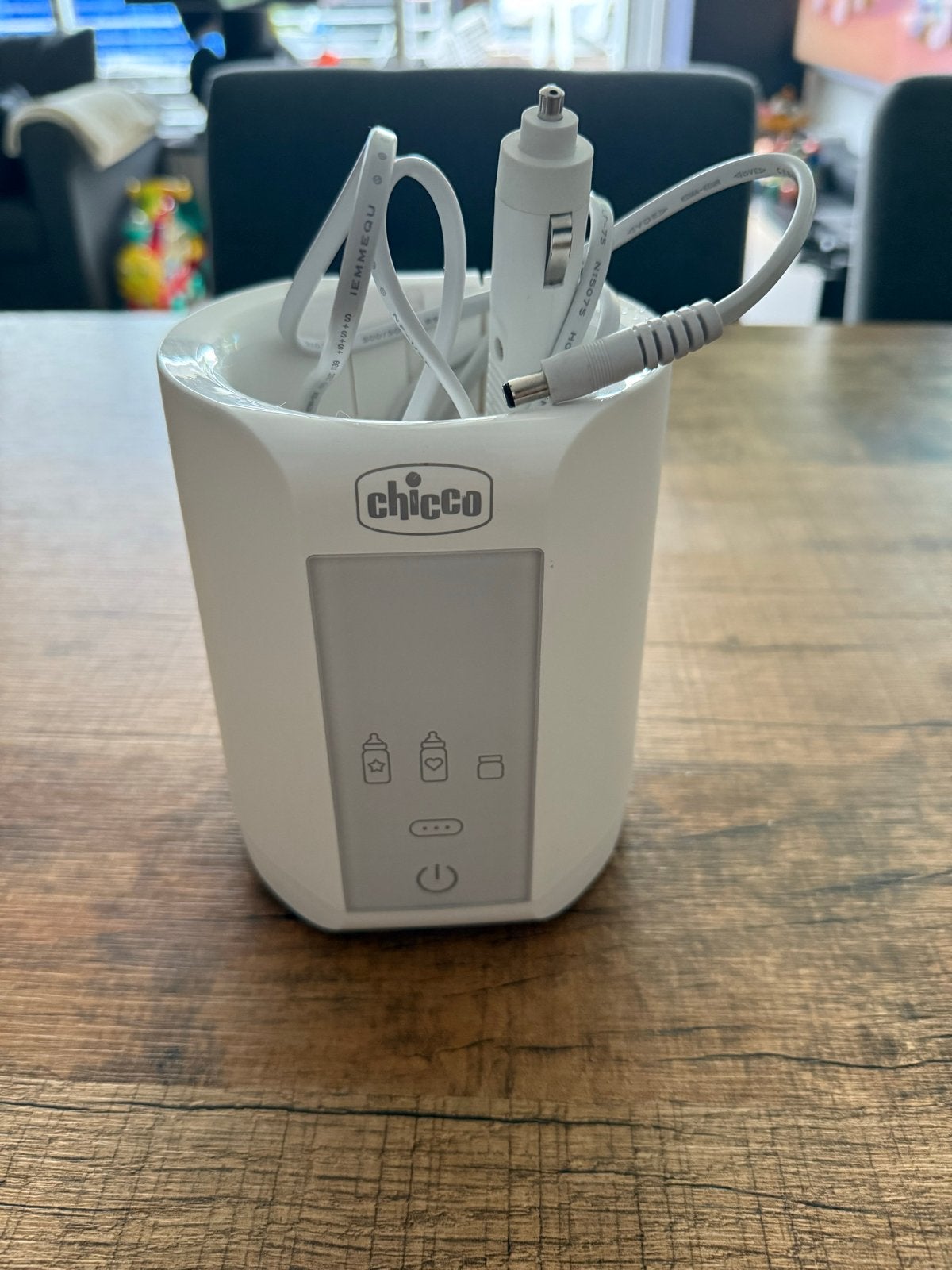 Chicco Flessenwarmer voor in de auto, Kinderen en Baby's, Ophalen of Verzenden, Zo goed als nieuw, Flessen- of potjesverwarmer