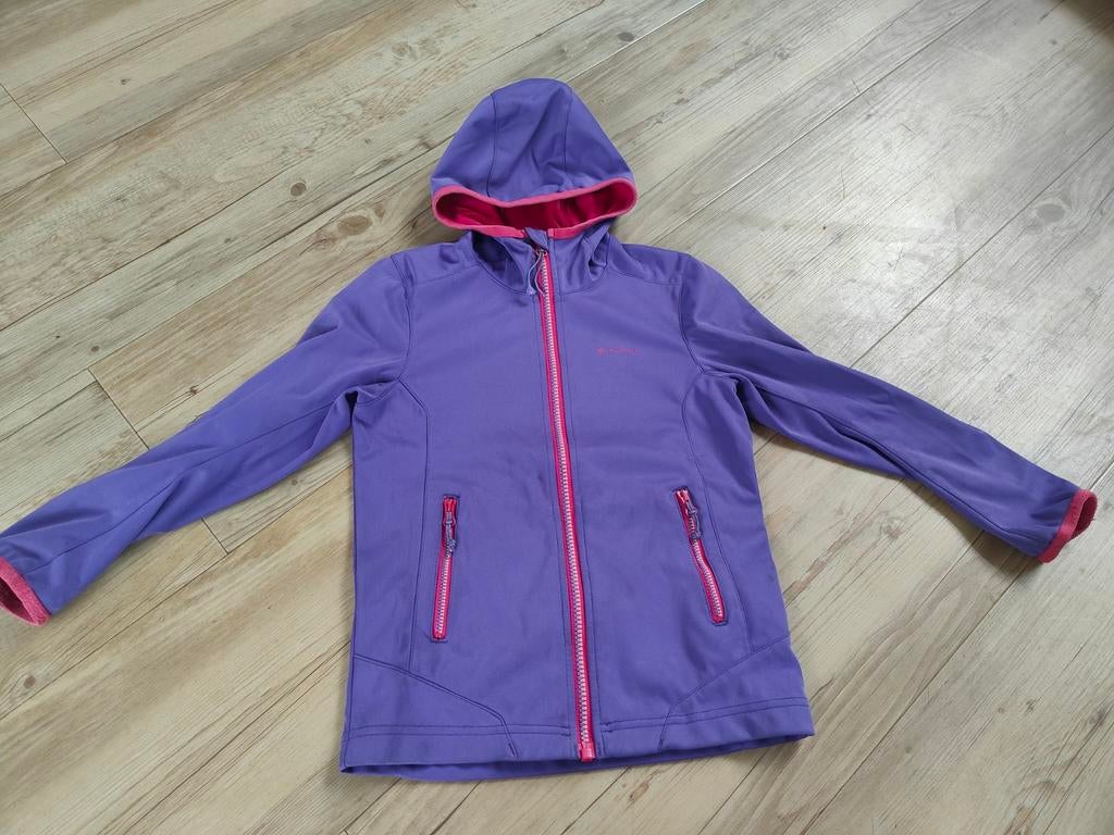 Paars-roze Decathlon zomerjas met capuchon - Maat 116, Kinderen en Baby's, Kinderkleding | Maat 116, Ophalen of Verzenden, Gebruikt