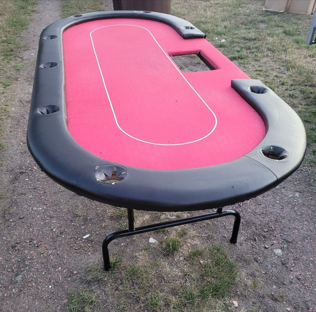 Luxe pokertafel, in goede staat en stevig! Top kwaliteit!, Vijf spelers of meer, Ophalen of Verzenden, Zo goed als nieuw