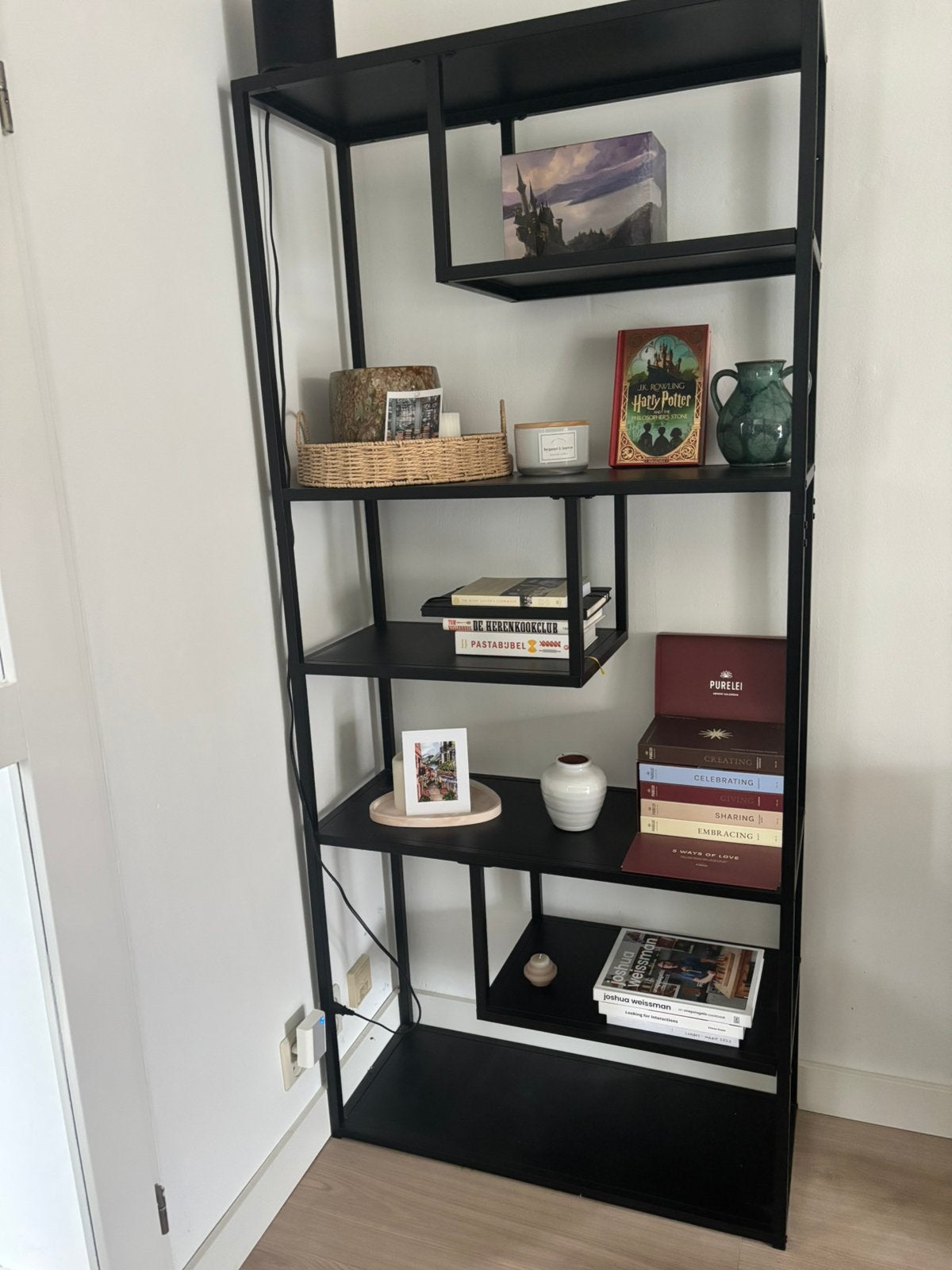 WOOOD Tean vakkenkast 188x85x35 cm – nette staat, Huis en Inrichting, Ophalen, 50 tot 100 cm, Zo goed als nieuw, 150 tot 200 cm