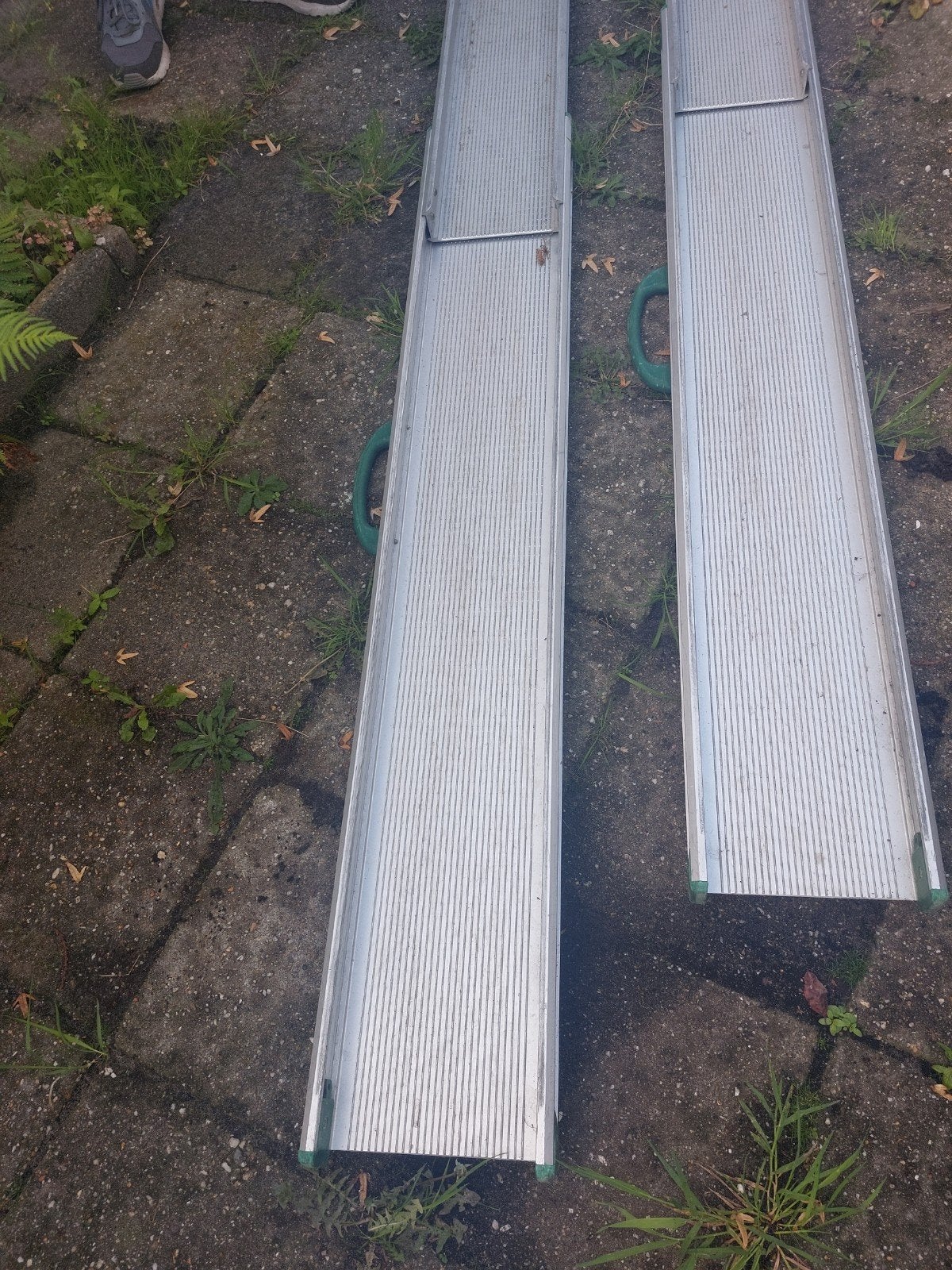 oprijplaten aluminium uitschuifbaar, Doe-het-zelf en Verbouw, Ophalen, Zo goed als nieuw, Aluminium