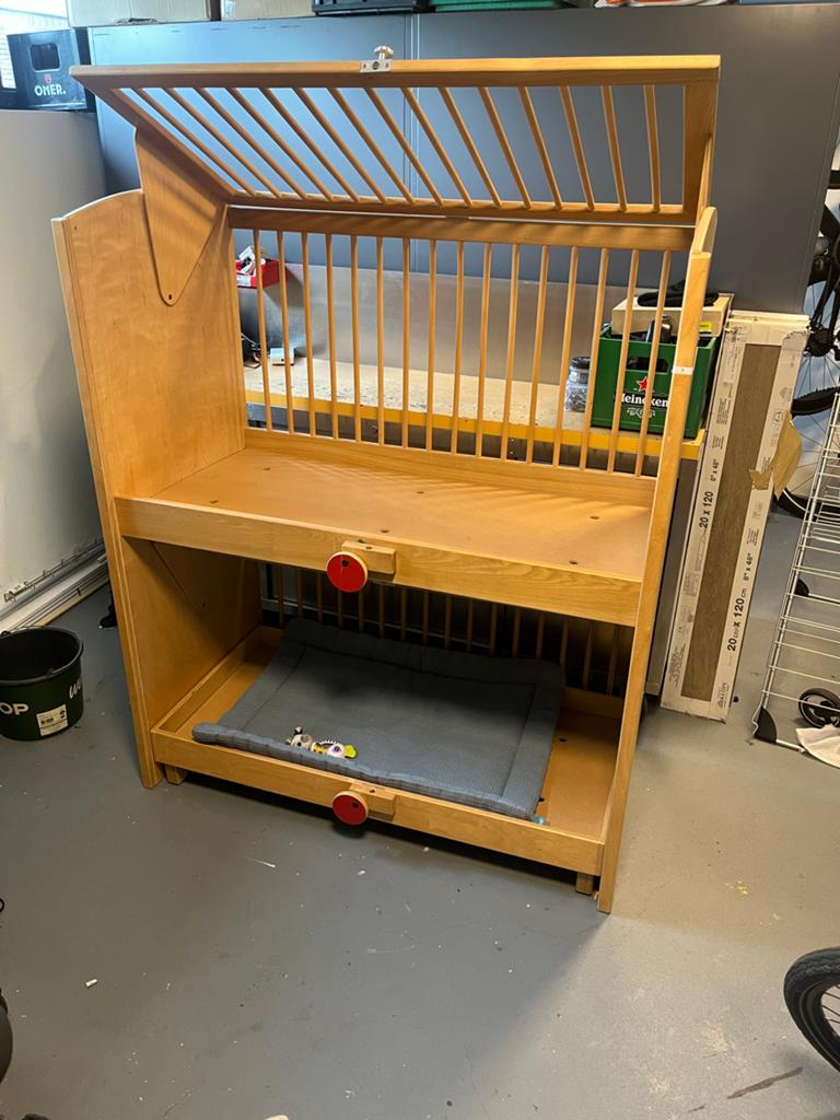 Ledikant stapelbed 120x60, Ophalen, Zo goed als nieuw, Overige typen