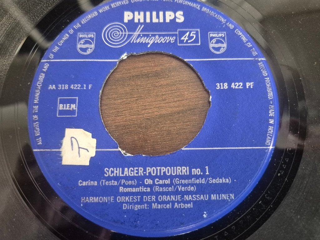Harmonie Der Oranje Nassau Mijnen – Schlager-Potpourri No. 1, 7 inch, Zo goed als nieuw, Overige typen, Schlager
