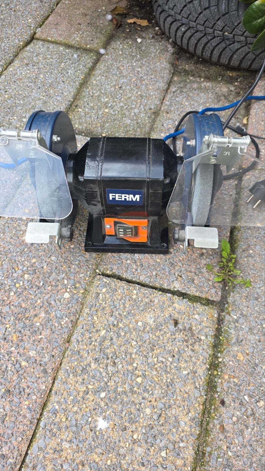 Ferm BGM1019 Werkbankslijpmachine - Zo goed als nieuw, Ophalen