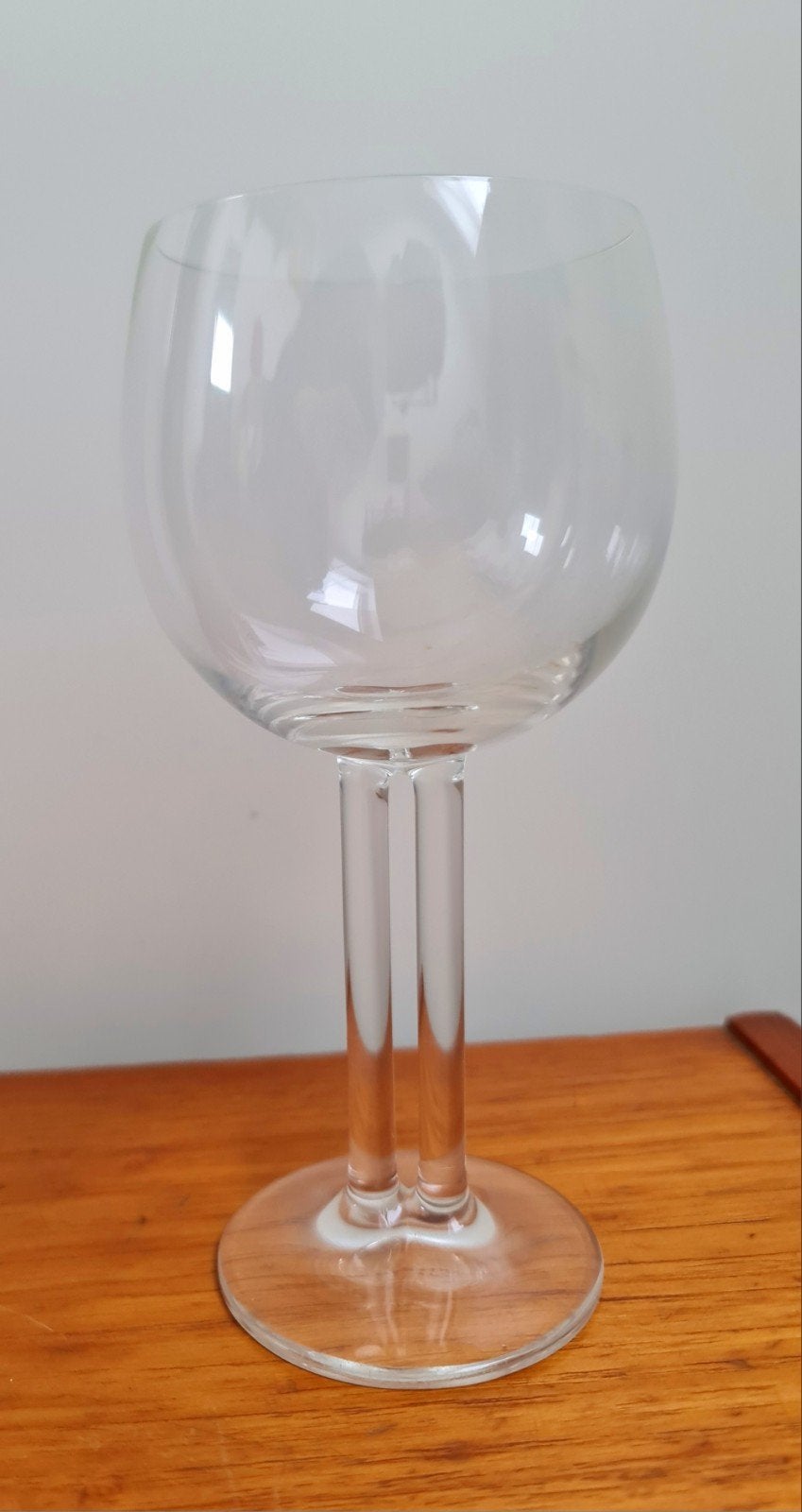 Wijnglas kristal met dubbele steel Rosenthal Cupola zeldzaam, Verzamelen, Ophalen, Gebruikt, Overige typen