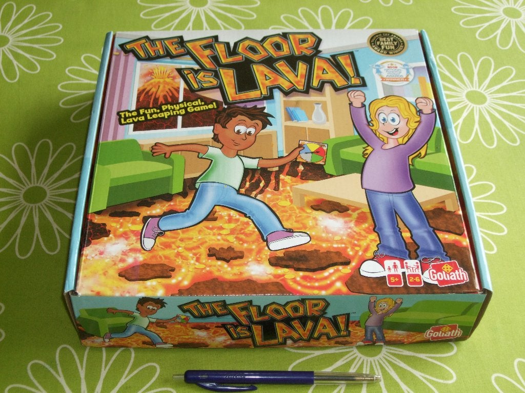 The floor is Lava! Dit spel tovert je omgeving om tot lava!, Een of twee spelers, Ophalen of Verzenden, Zo goed als nieuw, Goliath