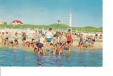 Ansichtkaart 	Egmond aan Zee	Strand, Verzenden, 1960 tot 1980, Gelopen, Noord-Holland