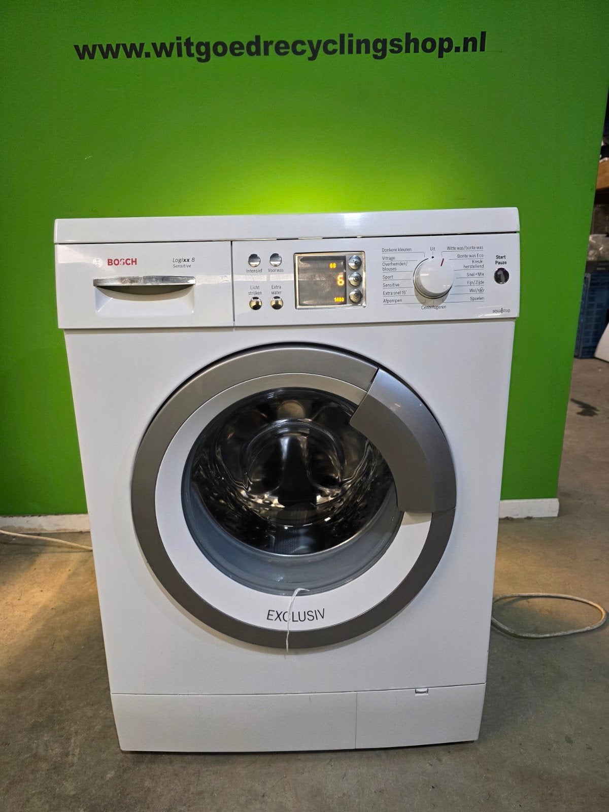 Bosch LogiXX 8 Sensitive 8kg 1400rpm - Refurbished Wasmachin, Bosch, 1200 tot 1600 toeren, 8 tot 10 kg, Refurbished