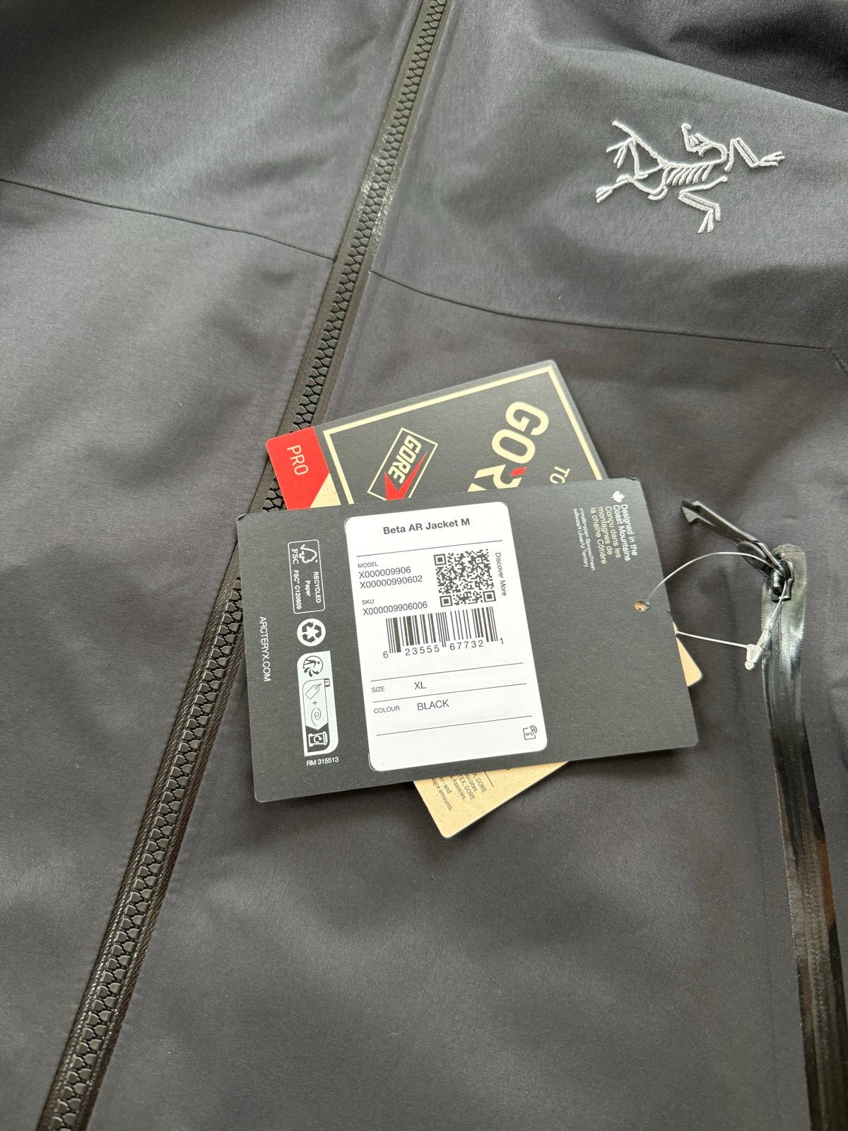 Arc’teryx Beta AR Jacket Heren XL Zwart Gore-Tex Pro Nieuw, Ophalen of Verzenden, Nieuw, Maat 56/58 (XL), Zwart