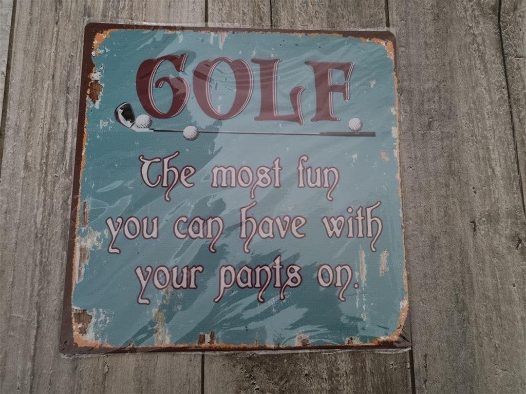 Metalen Golf bord, Ophalen of Verzenden, Nieuw
