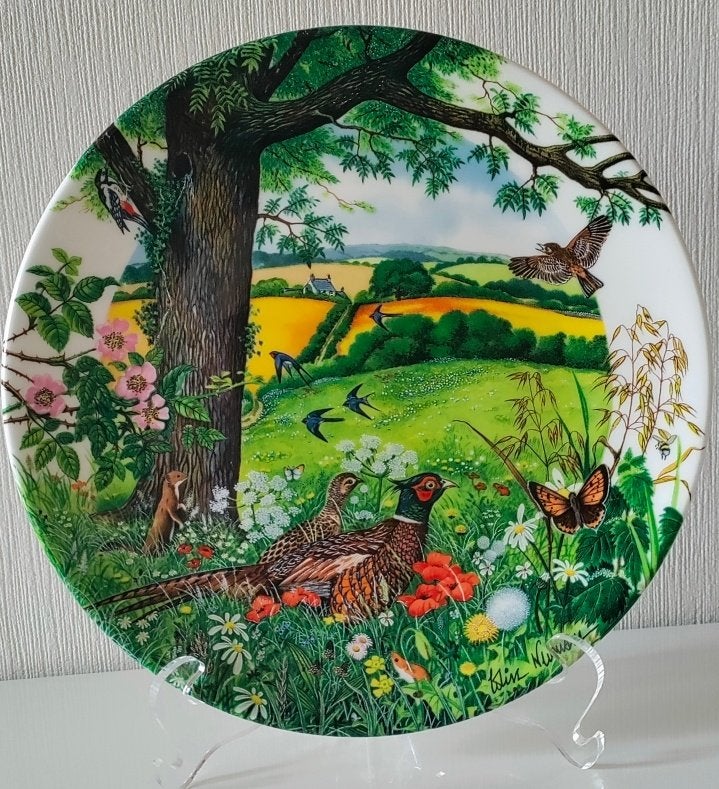 WEDGWOOD vintage verzamelbord "Meadows and Wheatfields", Ophalen of Verzenden