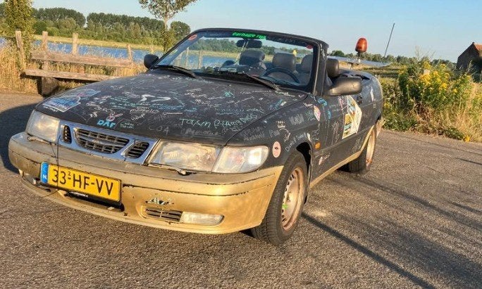 Saab 9-3 2.0 T Cabrio 1998 Zwart, Ophalen, Gebruikt, Saab