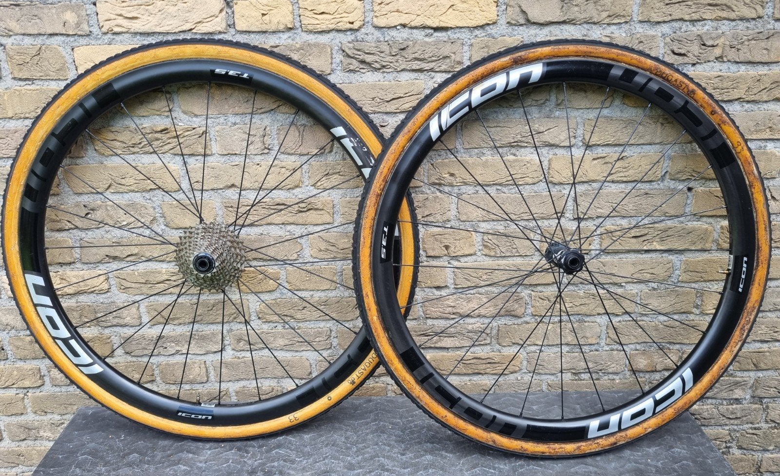 Icon T3.5 Disc - DT350 Carbon Tubular Cyclocross Wielset, ., Overige typen, Ophalen of Verzenden, .