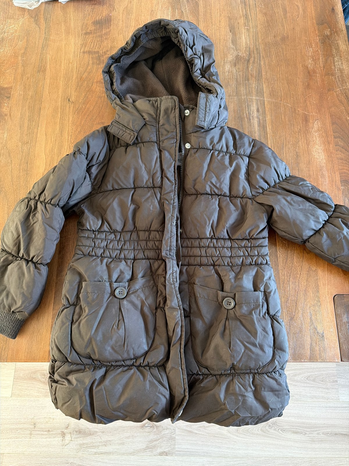 Warme winterjas voor meisjes - Maat 122/128, Ophalen of Verzenden, Zo goed als nieuw, Meisje, Jas