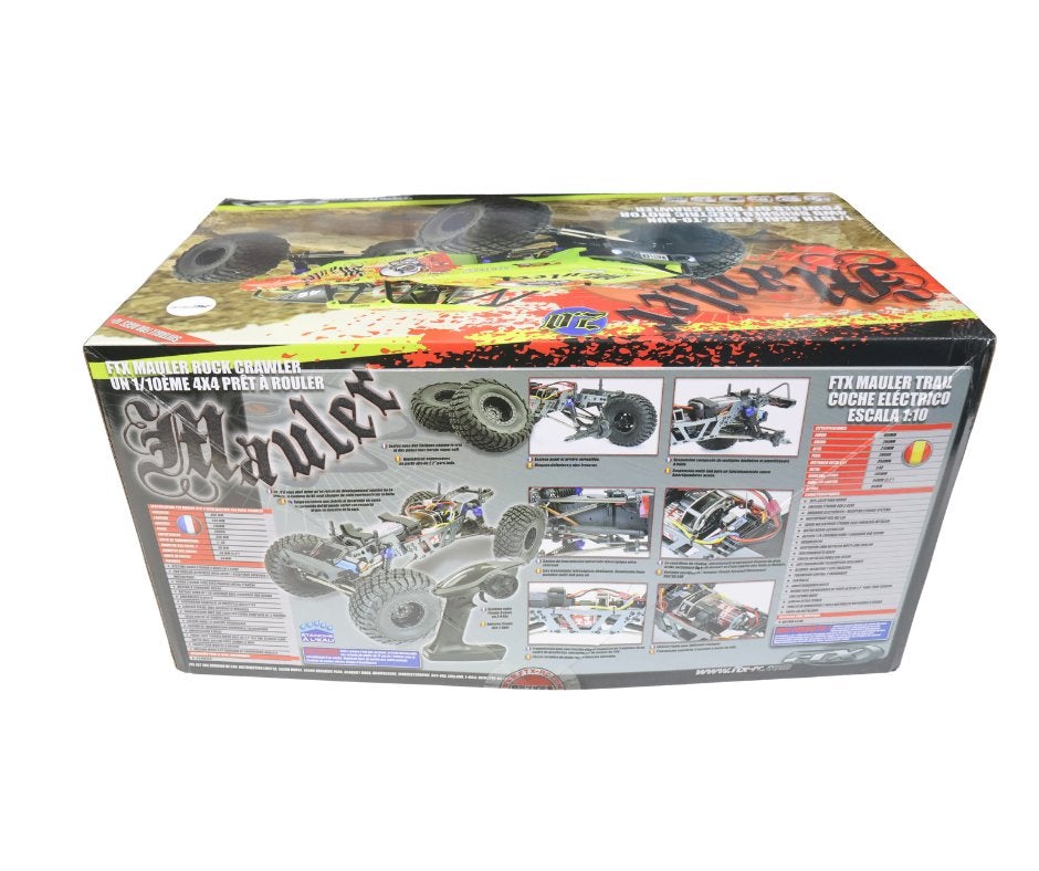 FTX MAULER 2.0 ROCK CRAWLER 1:10 4X4 READY-TO-RUN YELLOW, Verzenden, Nieuw, Schaal 1:10, Auto offroad