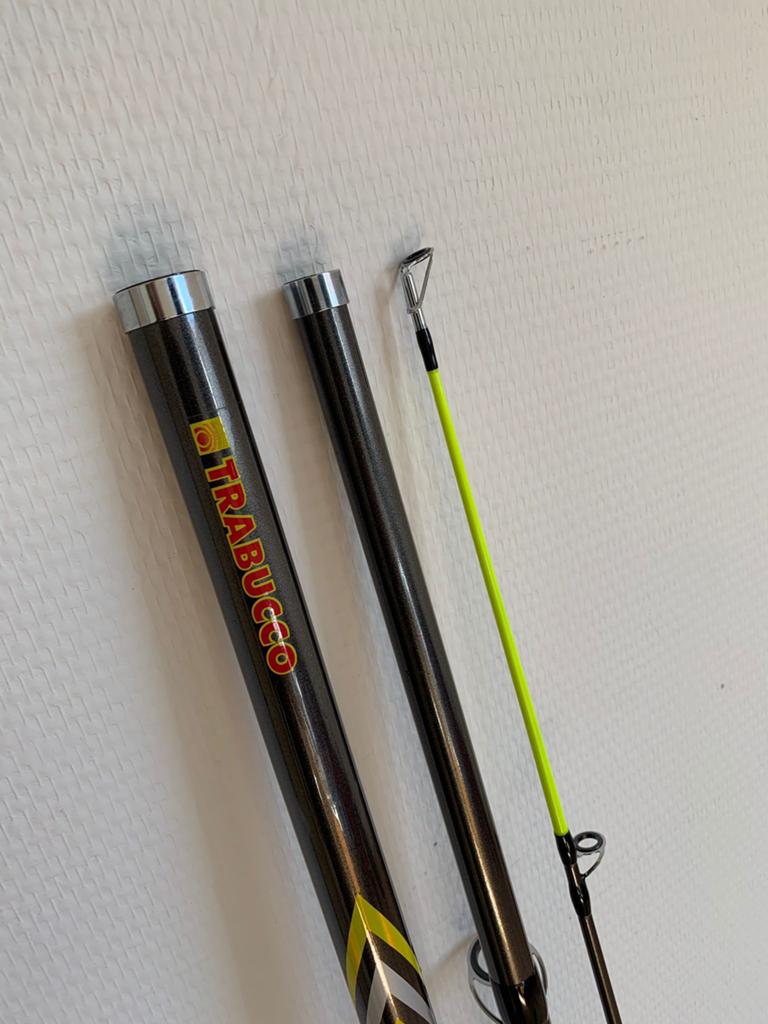 2x nieuwe Trabucco strandhengels + Arca zeemolens, 4.20m, Arca, Nieuw, Ophalen of Verzenden, Arca