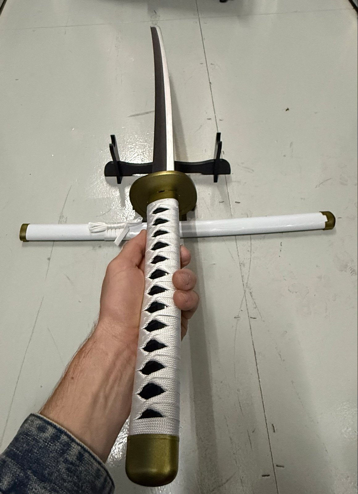 Decoratieve Katana Zwaard met Schede en Standaard, Ophalen of Verzenden, Zo goed als nieuw