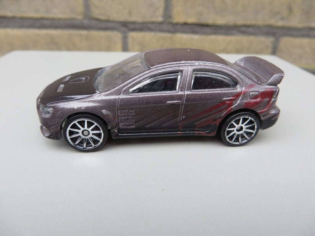Hotwheels Mitsubishi Lancer Evolution 2008, Ophalen of Verzenden, Gebruikt, Auto