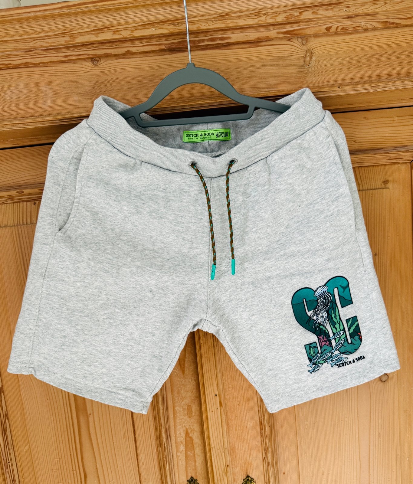 Scotch & Soda jogging short 164 met geborduurde print, Ophalen of Verzenden, Zo goed als nieuw, Jongen