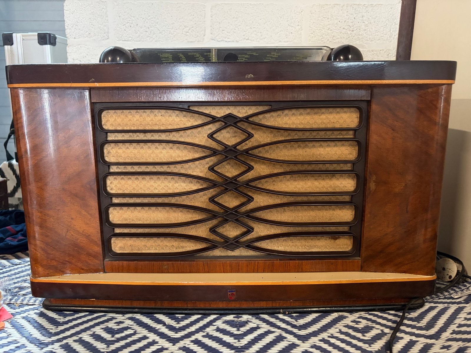 Vintage Philips buizenradio bx690A originele staat, Ophalen, Gebruikt, Radio
