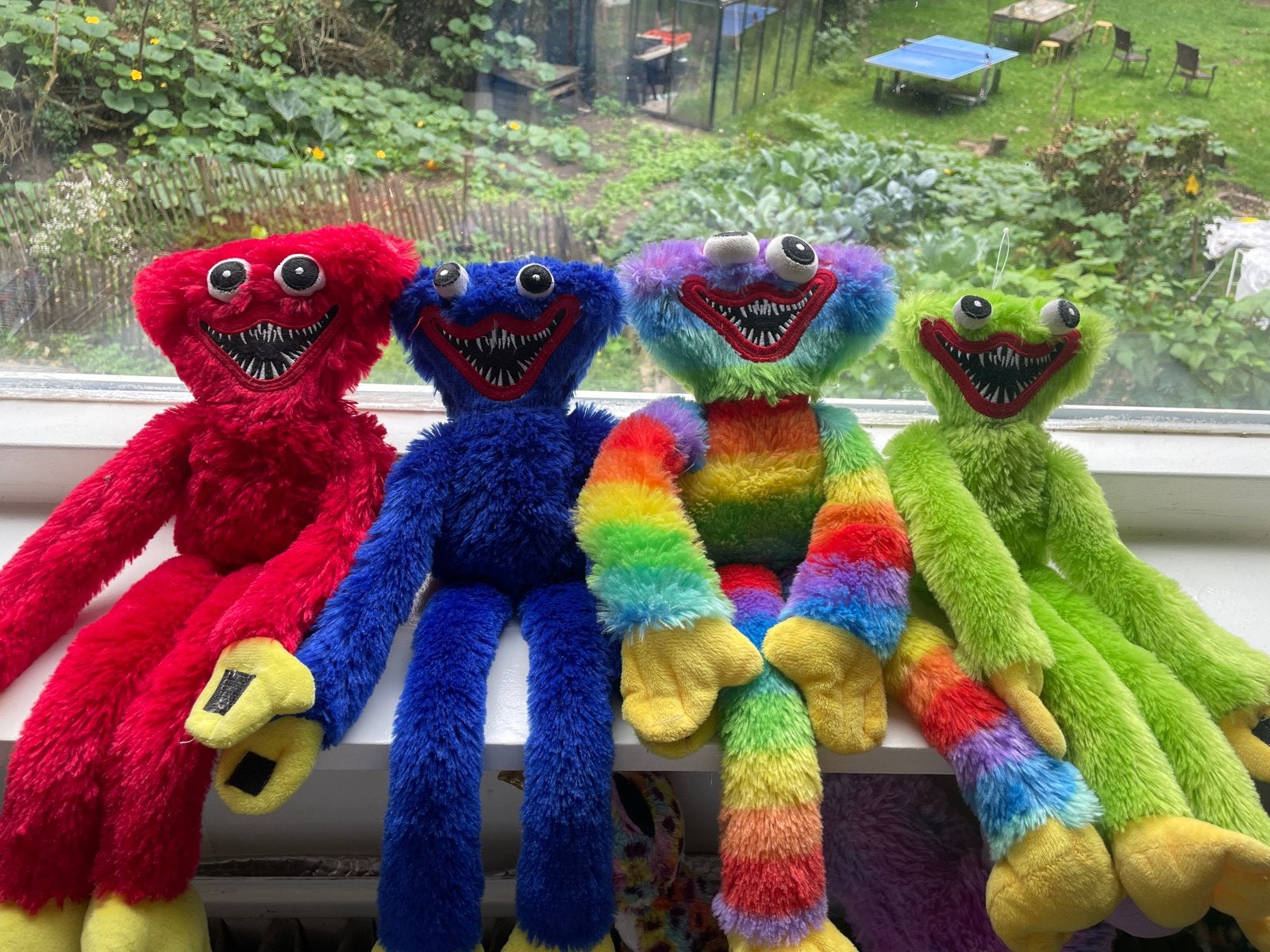 Huggy Wuggy Knuffels - Set van 4 Verschillende Kleuren, Gebruikt, Overige merken, Overige karakters, Overige typen