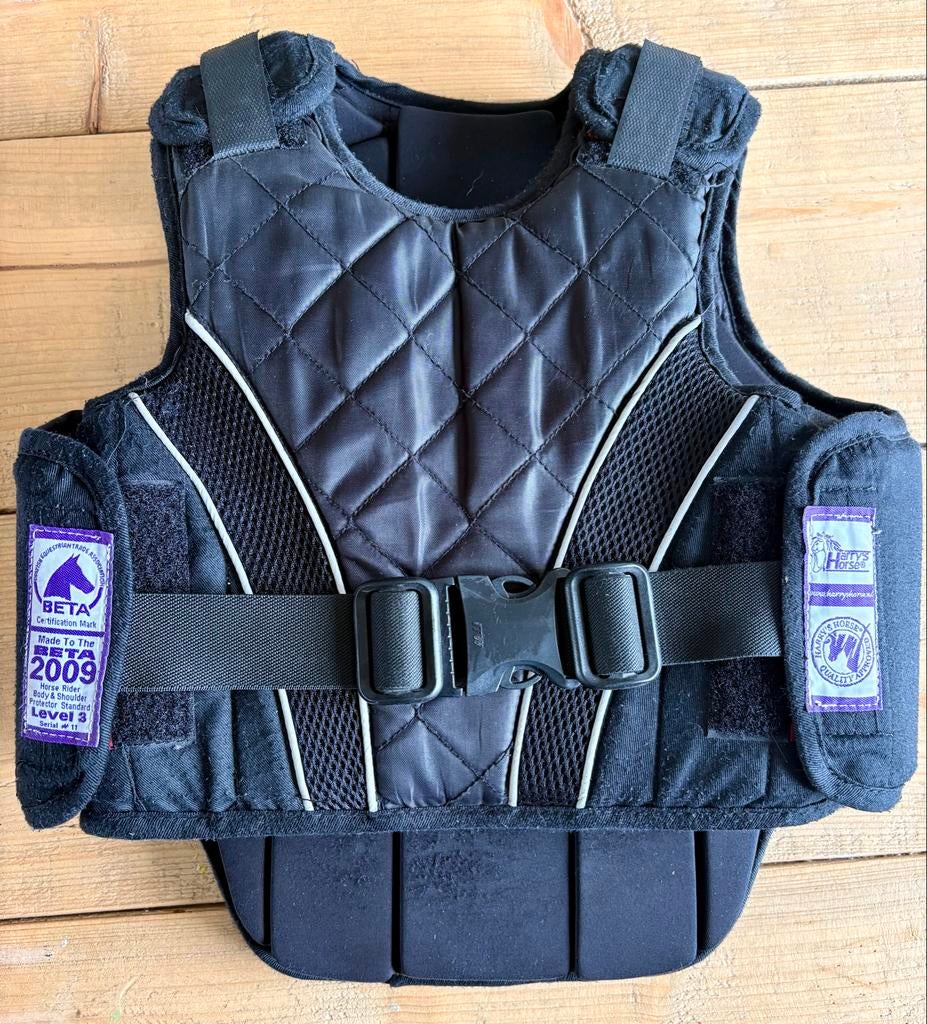 Harry’s Horse Body Protector S/M 2009 + Red Horse Cap XS/S, Ophalen of Verzenden, Gebruikt, Overige soorten