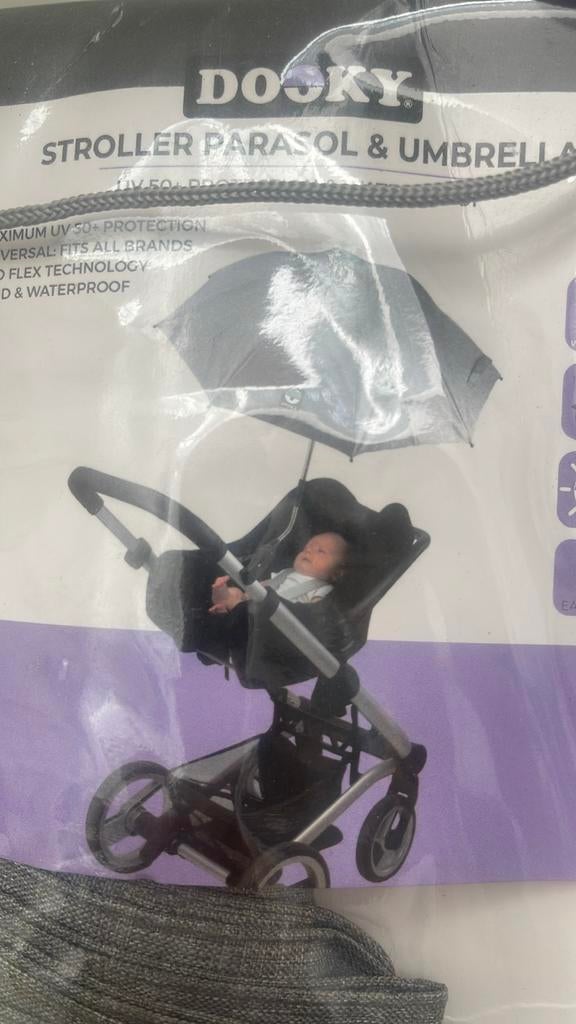 Dooky Stroller Parasol & Umbrella - UV 50+ Bescherming, Ophalen of Verzenden, Nieuw