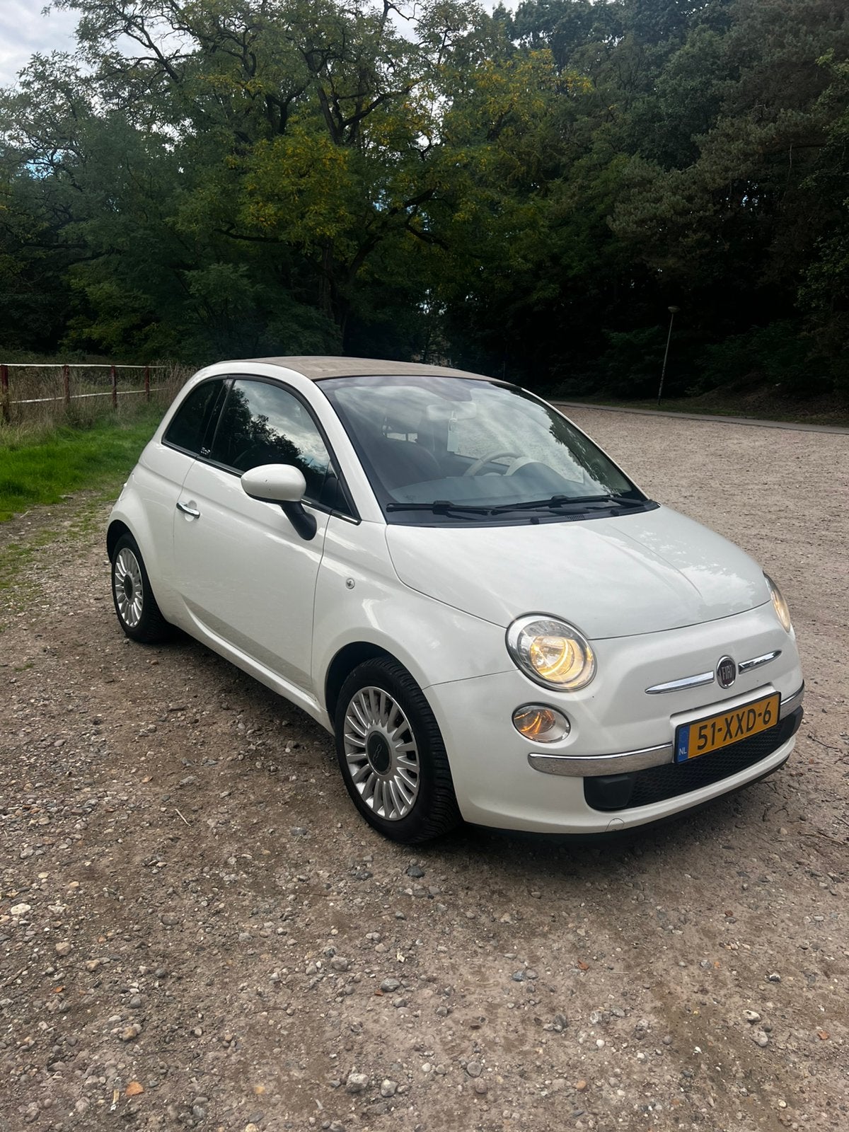 Fiat 500C Twinair Turbo 85pk 2012 Wit, Auto's, 31 €/maand, Cabriolet, Wit, Origineel Nederlands