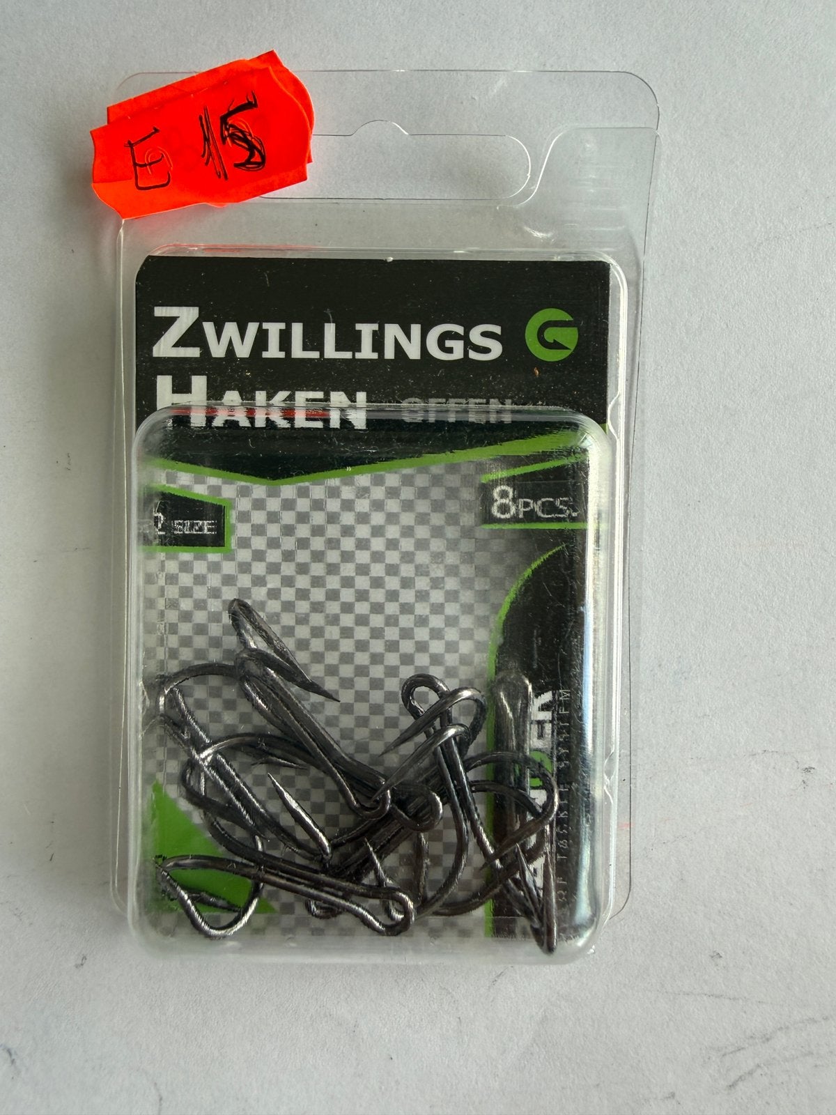 Zwillingshaken / dubbele vishaken – 8 stuks, Ophalen of Verzenden, Nieuw, Haak