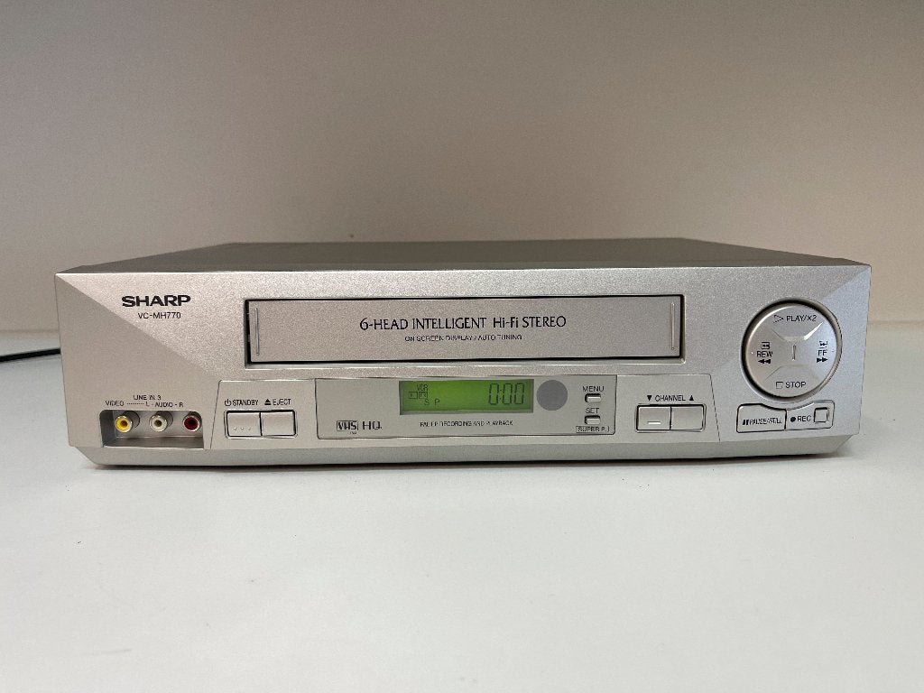 SHARP VC-MH770SM(S) Video Recorder, Sharp, N, Ophalen of Verzenden, VHS-speler of -recorder