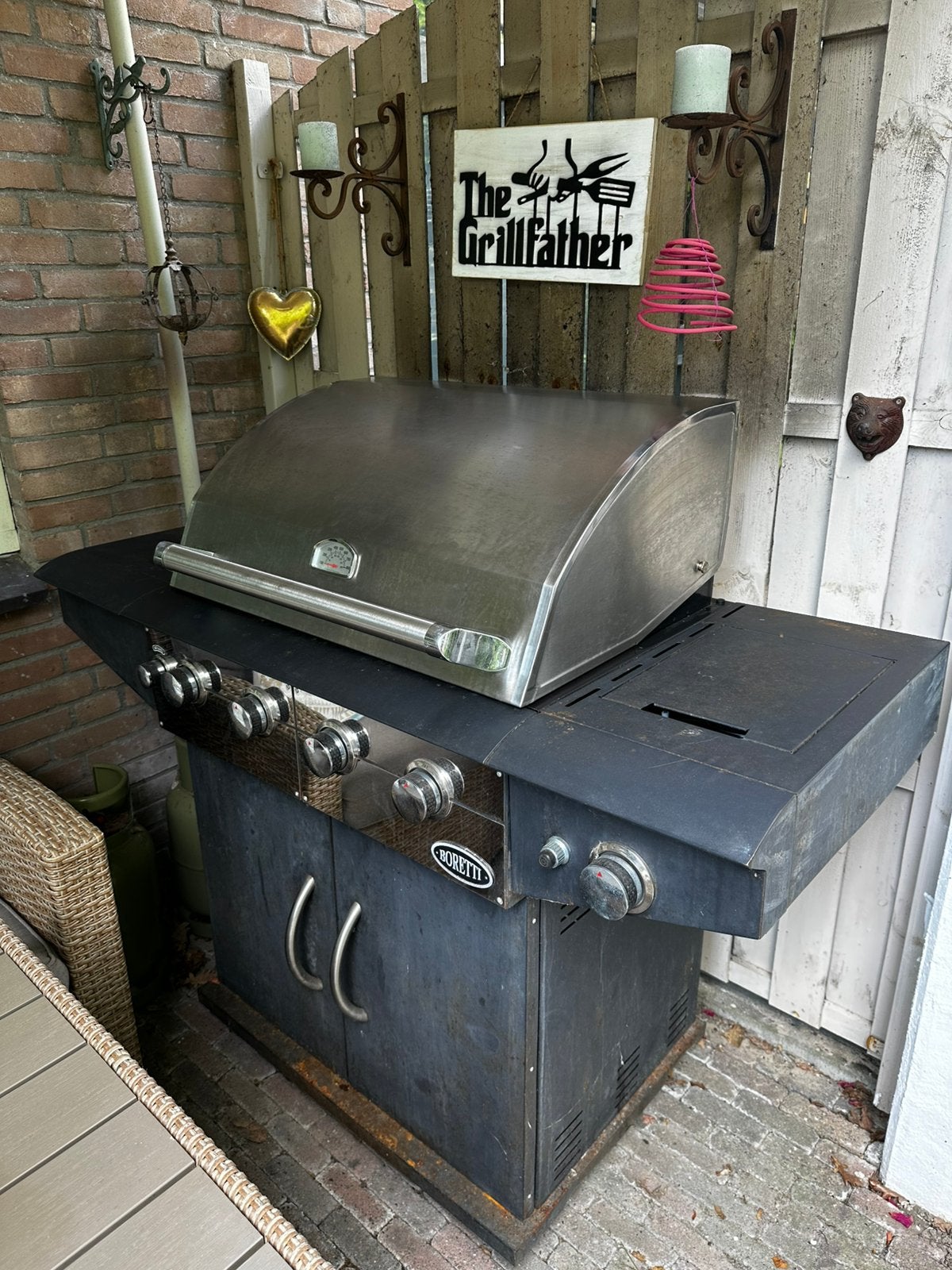 Boretti da vinci nero barbeque bbq, Ophalen, Gebruikt
